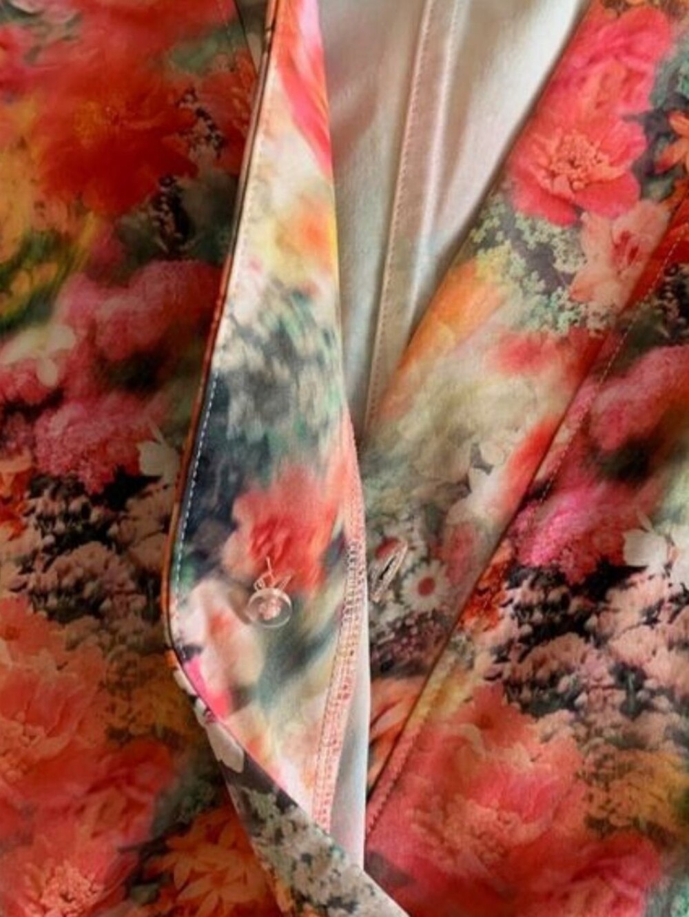 Athleta Marlow Floral Romper Large Tie Waist V Neck Cap Sleeve - Picture 9 of 15